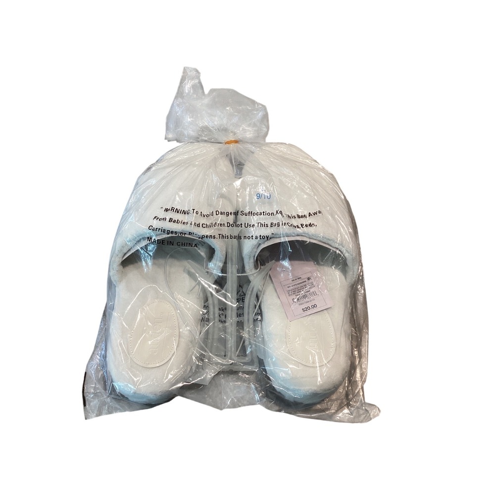 Auden Off White Terry Platform‎ Slide Slippers Womens Size 9/10 New NWT